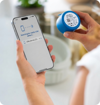 Empareje el sensor con la app